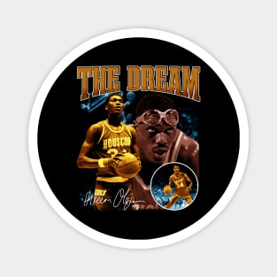 Hakeem Olajuwon The Dream Basketball Legend Signature Vintage Retro 80s 90s Bootleg Rap Style Magnet